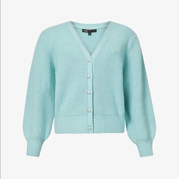 NWT MAJE MISTOU CROPPED CARDIGAN - Picture 3 of 4